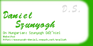 daniel szunyogh business card